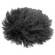 Pearstone Fuzzy Windbuster for Lavalier Microphones (Black)