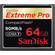 SanDisk 64GB CompactFlash Memory Card Extreme Pro 600x UDMA
