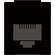 FSR SS-RJ11-BLK RJ-11 Pass-Thru Snap-In Connector (Black)