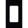 FSR SS-DPLT1-BLK Decora Wall Plate (1-Gang, Black)