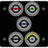 FSR IPS-V150T-BLK BNC (RED/GRN/BLU/BLK/YEL) to BNC Bulkhead Insert Plate (Black)