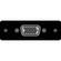 FSR IPS-V410S-BLK HD-15 to HD-15 Female Insert Plate (Black)