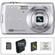 Casio Exilim EX-Z35 Digital Camera with Deluxe Accessory Kit (Silver)