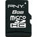 PNY Technologies 8GB microSDHC Memory Card Class 4 With SD Adapter