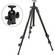 Manfrotto 055XDB Tripod Legs Kit (Black) with Wing-Nut Leg Locks & 498 Midi Ball Head
