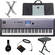 Yamaha MM8 88-Key Synthesizer Keyboard Value Bundle Kit