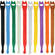 Pearstone 0.5 x 12" Touch Fastener Straps (Multi-Colored, 10-Pack)