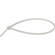Pearstone 8" Plastic Cable Ties - Clear (20-Pack)