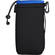 Zing Designs LPB1 Large Drawstring Pouch (Black with Blue Trim)