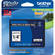 Brother TZe315 1/4" White Print On Black Tape (26.2'/8.0 m)