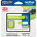 Brother TZeMQG35 1/2" White Print On Lime Green Laminated Tape (16.4'/5.0 m)