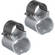 Weaver Steel Lock Mount See-Thru Riflescope Rings for 1" Ruger 10/22 (Stainless Steel)