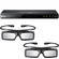 Samsung BD-D5500 Blu-ray Disc Player (Black) with 3D Glasses (2 Pairs) Kit