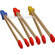 General Brand Bamboo Print Tongs (Set of 3) with Rubber Tips