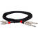 Hosa Technology HPR-0015X2 Dual 1/4" TS Male to Dual RCA Male Stereo Audio Cable (15')