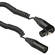 Kopul Coiled 3-Pin XLR-M to Angled 3-Pin XLR-F Cable - 1.5 to 5' (0.45 to 1.2 m)