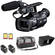 JVC GY-HM150U Compact Handheld 3-CCD Camcorder Starter Kit
