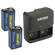 Watson 2-Bay 9V Charger & 2 9V Rechargeable Batteries Kit