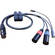 Peter Engh M3 Quick Release Camera End - XLR 7-F to Dual XLR 3-M, 3.5mm Return and Tap (34")