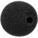 Auray Foam Windscreens for 3/8" Diameter Microphones (3 Pack, Black)
