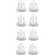 Klipsch 4 Sets Of Double Flange Oval Ear Tips (Large, Clear)