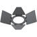 K 5600 Lighting ZOOM BEAMER BARNDOOR 12" f/JOKER 1600w