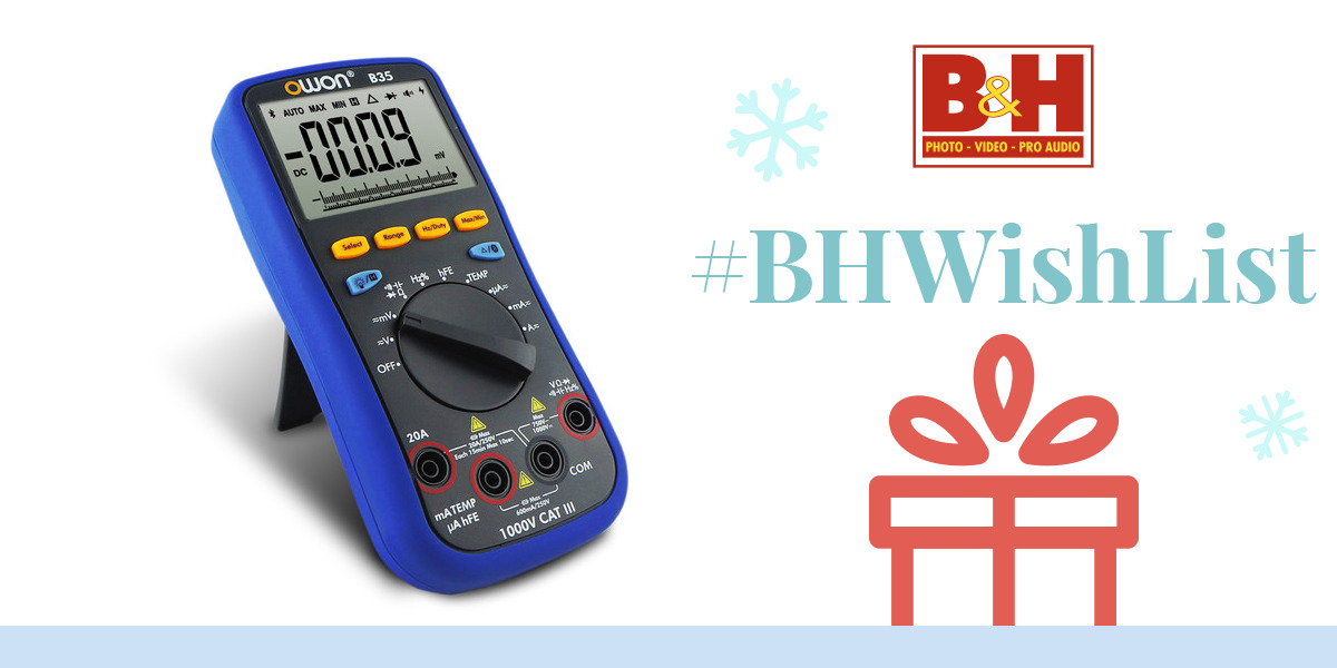 OWON Technology Bluetooth Digital Multimeter B35T B&H Photo