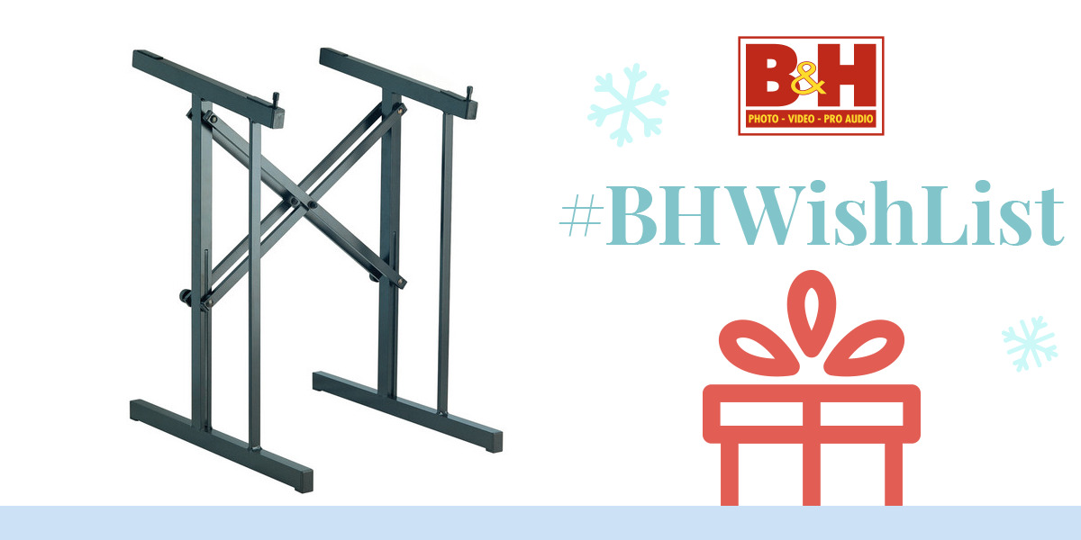 K&M 42040 Foldable Mixer Stand (Black) 4204000055 B&H Photo