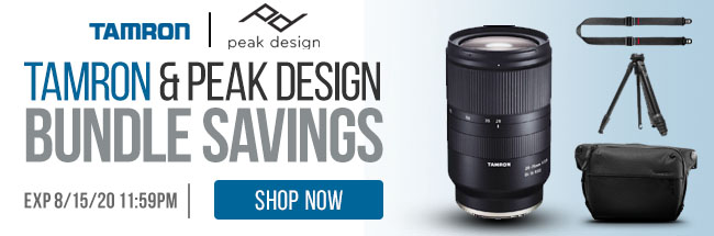 Tamron & Peak Design Bundles Banner