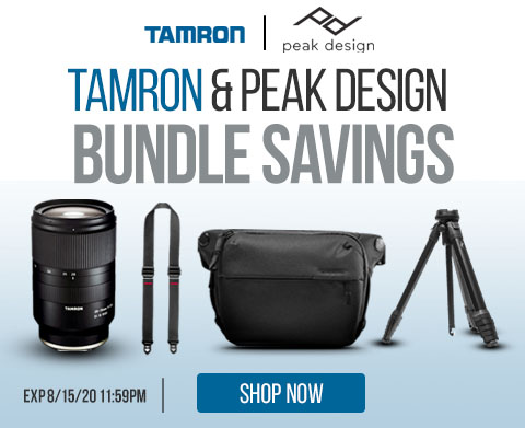 Tamron & Peak Design Bundles Banner