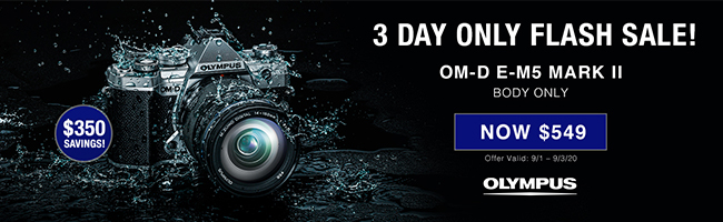 Olympus Flash Sale Banner