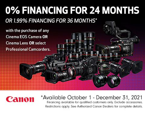 Canon Financing Promo Banner