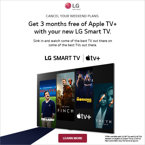 LG/Apple TV Promo Banner