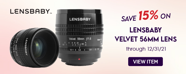 Lensbaby Velvet 56mm Lens Banner