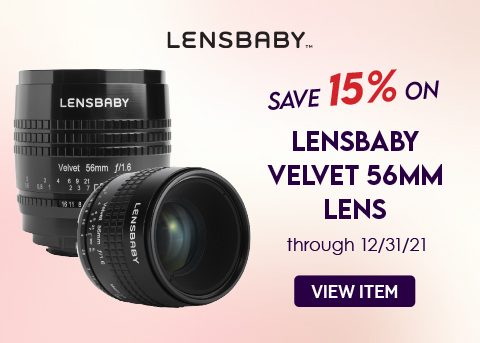 Lensbaby Velvet 56mm Lens Banner