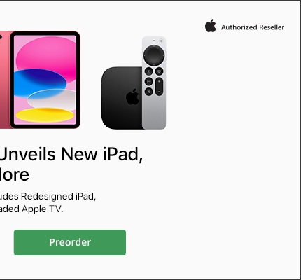 Apple iPads/ TV Banner - Preorder