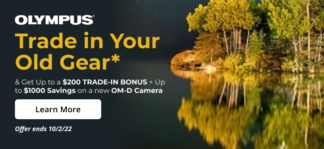 Olympus Trade In Banner