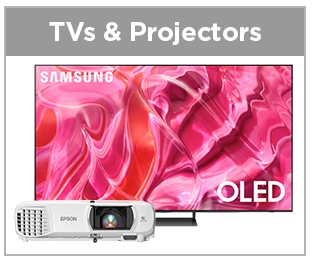 TVs projectors