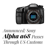 Announced: Sony Alpha a68 Coming to the United States