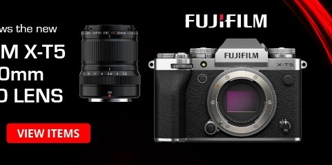 FUJIFILM X-T5 and XF 30mm Macro Lens Banner - View Items