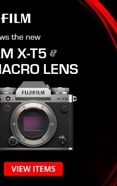 FUJIFILM X-T5 and XF 30mm Macro Lens Banner - View Items