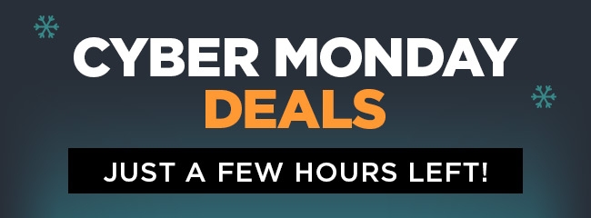Cyber Monday - Few Hours Left Banner