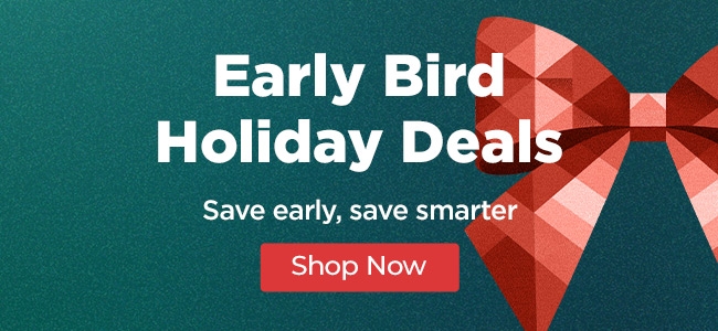 holiday early deals banner 11-13