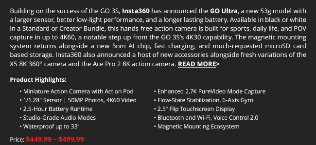 insta 360 insert 8-21 B