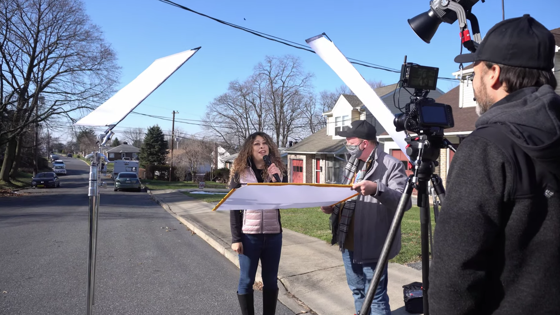 Two Set-Ups for Outdoor Interviews and News Reports — from Tom Antos Films