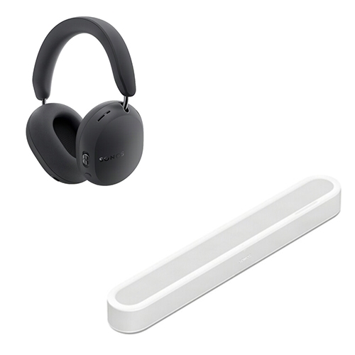 Sonos Beam Ultra Soundbar and Ace Ultra Wireless Over-Ear Noise-Canceling Headphones