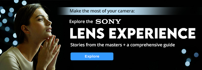 Sony Lens Banner