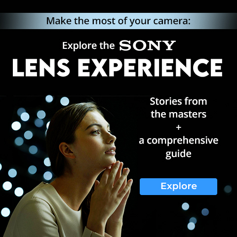 Sony Lens Banner