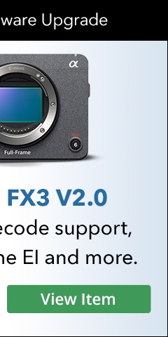 Sony FX3 firmware 2.0 - View Item