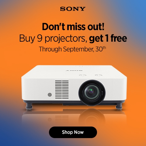 Sony projector banner